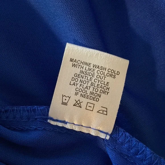 Tacera women’s crochet layer bell sleeve boho lace electric blue top, loose 1X - Picture 8 of 13